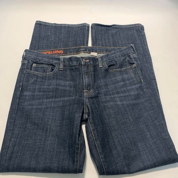J. Crew Hipslung Denim Jean Size 32R - Picture 1 of 5